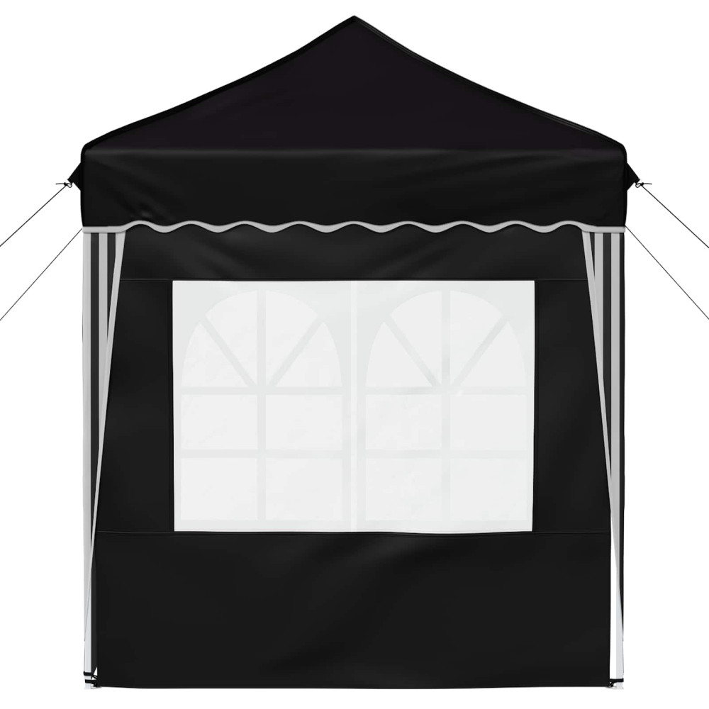 Produktbild för Pop-up Partytält 195 x 195 x 245 cm Svart Oxford Tyg