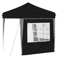 Produktbild för Pop-up Partytält 195 x 195 x 245 cm Svart Oxford Tyg