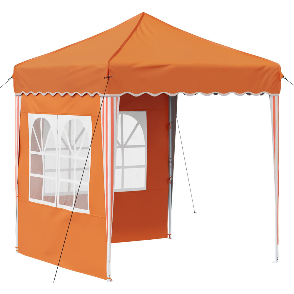 Produktbild för Pop-up Partytält 195 x 195 x 245 cm Orange Oxford Tyg