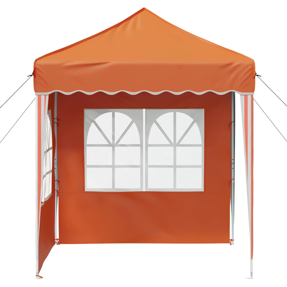 Produktbild för Pop-up Partytält 195 x 195 x 245 cm Orange Oxford Tyg