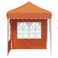 Produktbild för Pop-up Partytält 195 x 195 x 245 cm Orange Oxford Tyg