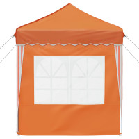 Produktbild för Pop-up Partytält 195 x 195 x 245 cm Orange Oxford Tyg