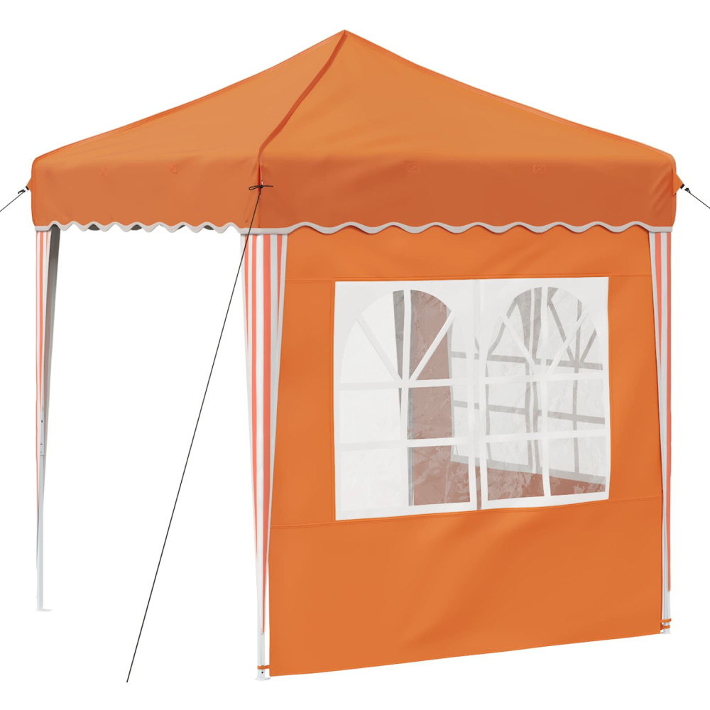 Produktbild för Pop-up Partytält 195 x 195 x 245 cm Orange Oxford Tyg