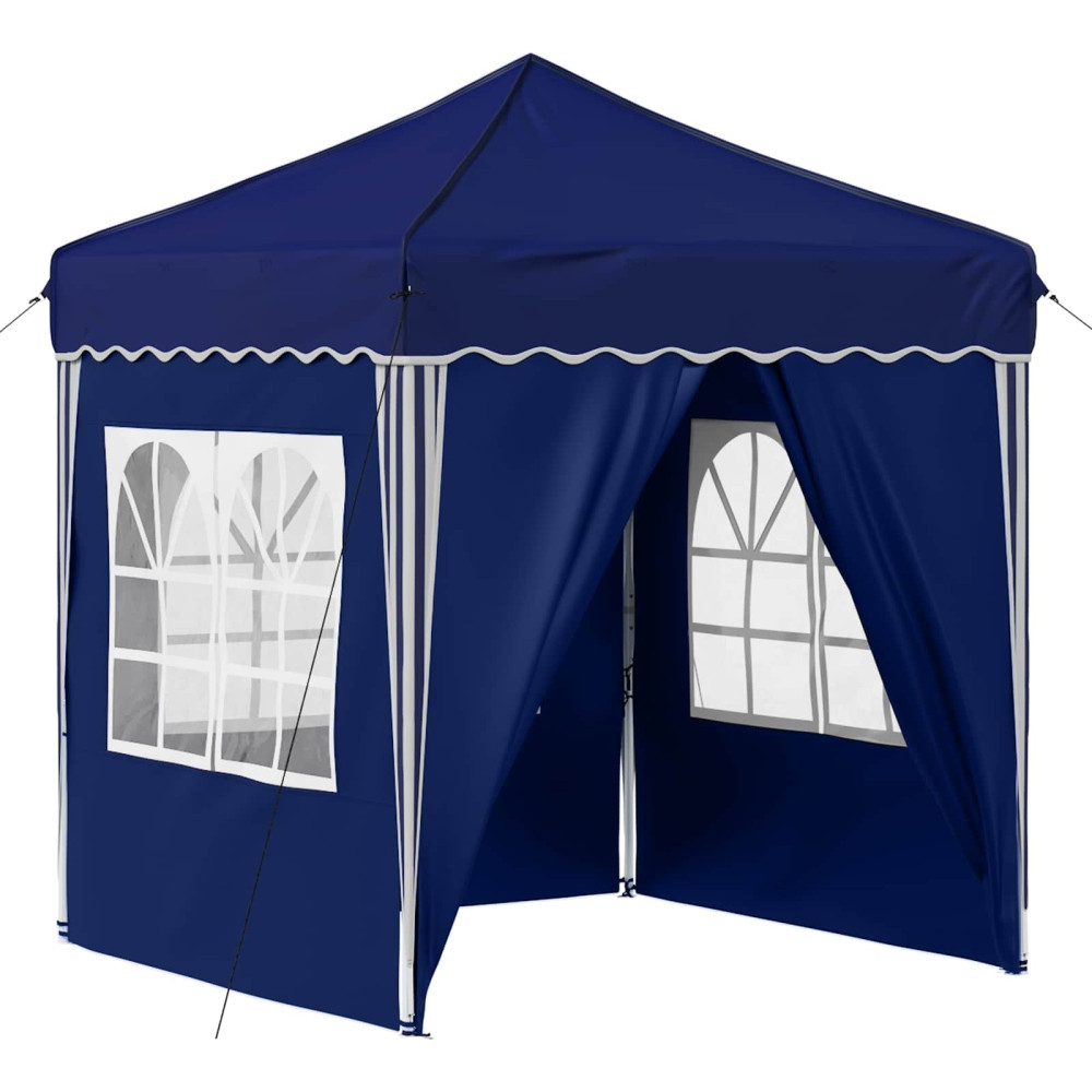 Produktbild för Pop-up Partytält 195 x 195 x 245 cm Blå Oxford Tyg