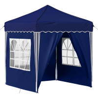 Produktbild för Pop-up Partytält 195 x 195 x 245 cm Blå Oxford Tyg
