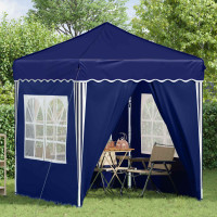Produktbild för Pop-up Partytält 195 x 195 x 245 cm Blå Oxford Tyg