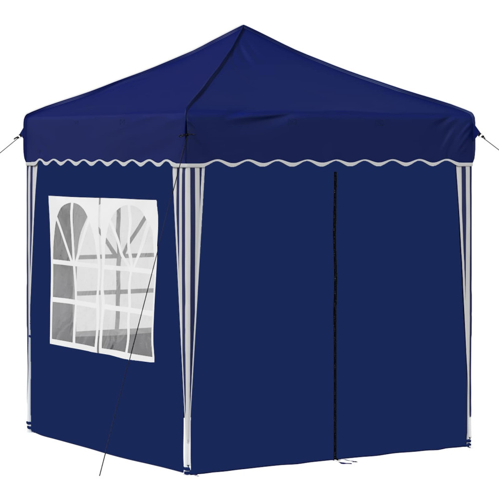 Produktbild för Pop-up Partytält 195 x 195 x 245 cm Blå Oxford Tyg