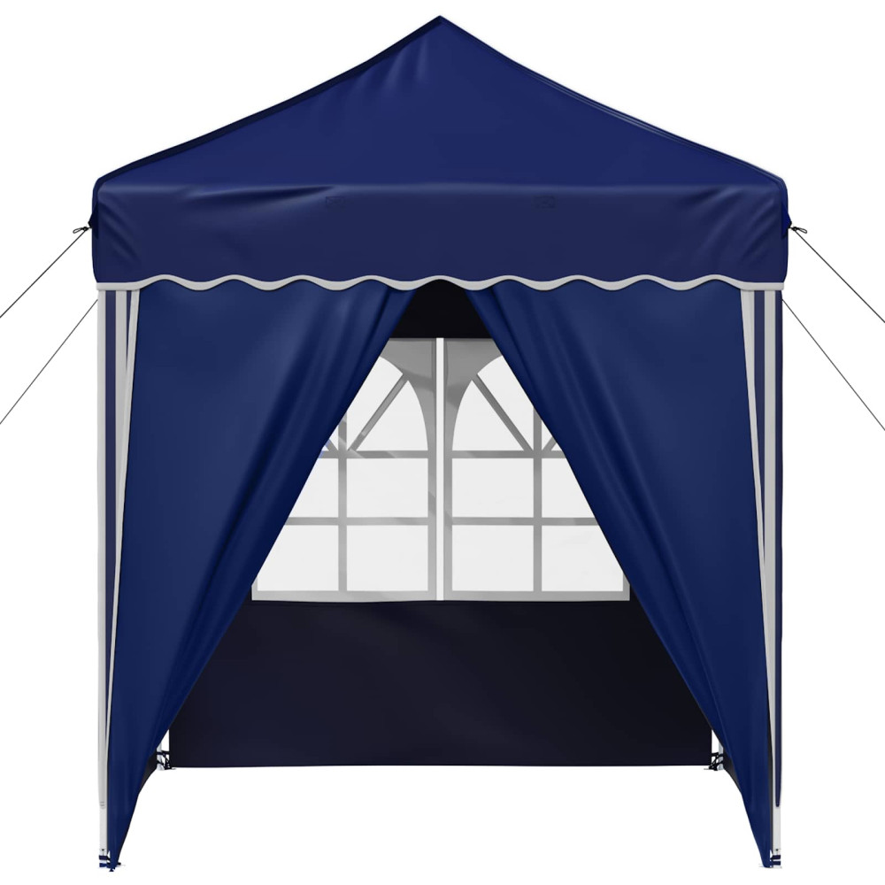 Produktbild för Pop-up Partytält 195 x 195 x 245 cm Blå Oxford Tyg