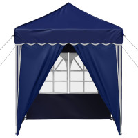 Produktbild för Pop-up Partytält 195 x 195 x 245 cm Blå Oxford Tyg
