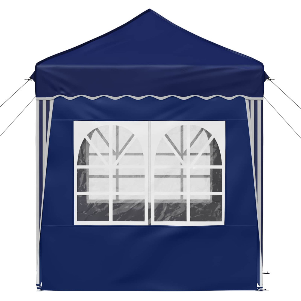 Produktbild för Pop-up Partytält 195 x 195 x 245 cm Blå Oxford Tyg