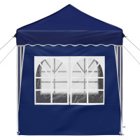 Produktbild för Pop-up Partytält 195 x 195 x 245 cm Blå Oxford Tyg