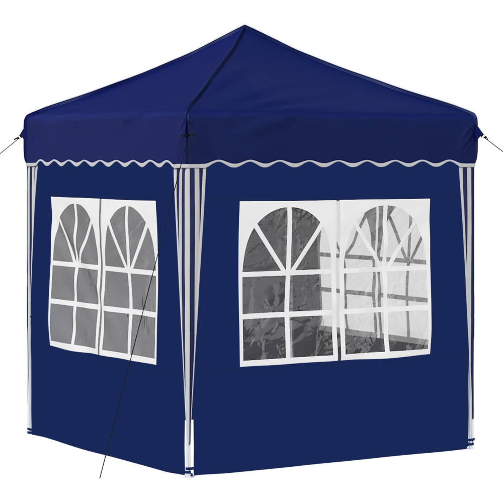 Produktbild för Pop-up Partytält 195 x 195 x 245 cm Blå Oxford Tyg