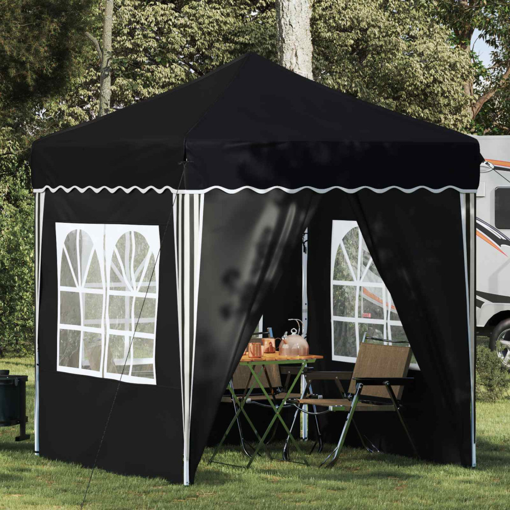 Produktbild för Pop-up Partytält 195 x 195 x 245 cm Antracit Oxford Tyg