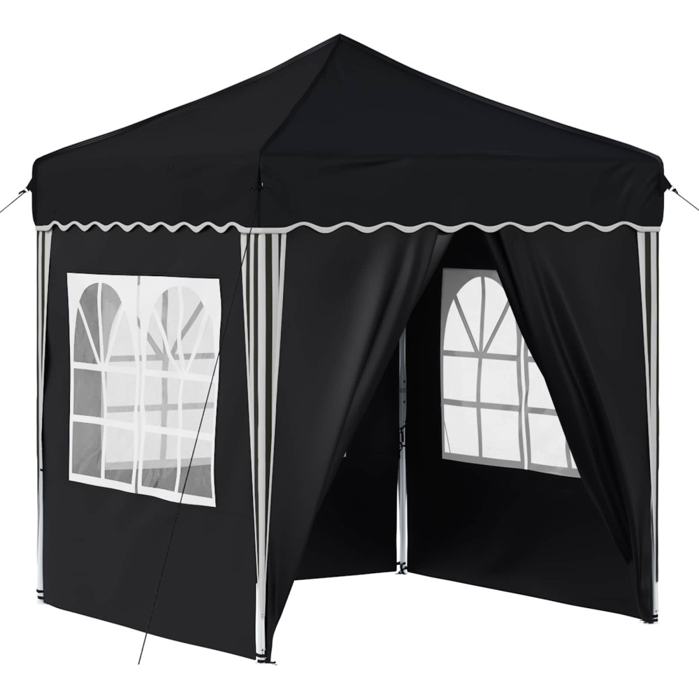 Produktbild för Pop-up Partytält 195 x 195 x 245 cm Antracit Oxford Tyg