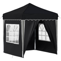 Produktbild för Pop-up Partytält 195 x 195 x 245 cm Antracit Oxford Tyg