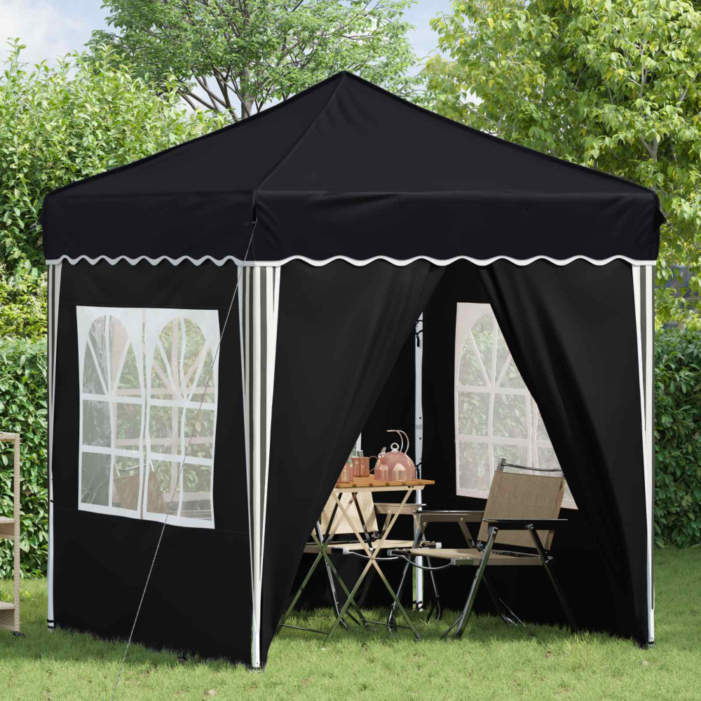 Produktbild för Pop-up Partytält 195 x 195 x 245 cm Antracit Oxford Tyg