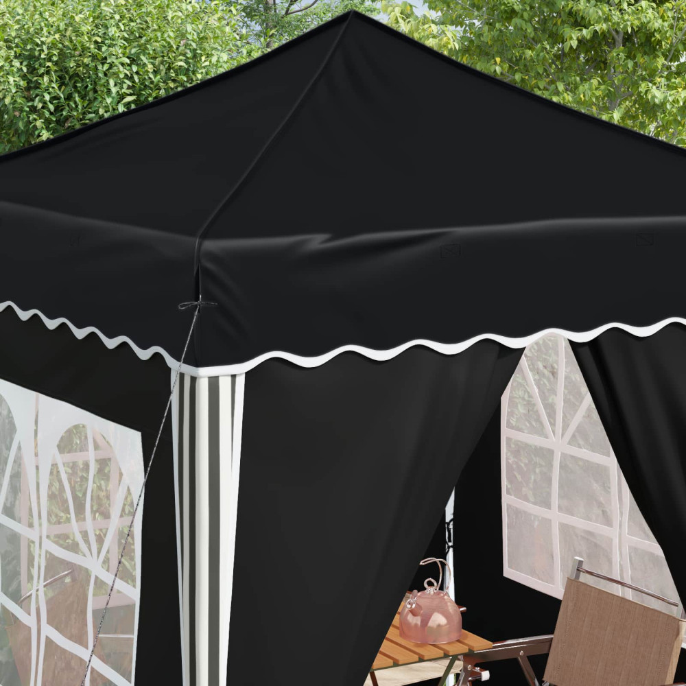 Produktbild för Pop-up Partytält 195 x 195 x 245 cm Antracit Oxford Tyg