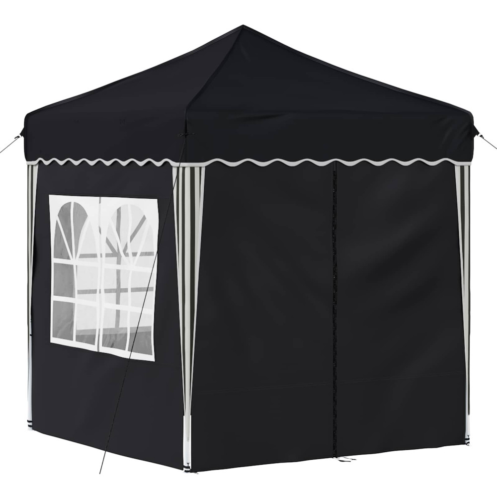 Produktbild för Pop-up Partytält 195 x 195 x 245 cm Antracit Oxford Tyg