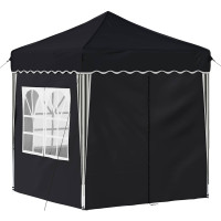 Produktbild för Pop-up Partytält 195 x 195 x 245 cm Antracit Oxford Tyg
