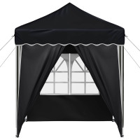 Produktbild för Pop-up Partytält 195 x 195 x 245 cm Antracit Oxford Tyg