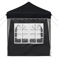 Produktbild för Pop-up Partytält 195 x 195 x 245 cm Antracit Oxford Tyg