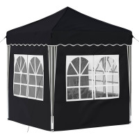 Produktbild för Pop-up Partytält 195 x 195 x 245 cm Antracit Oxford Tyg