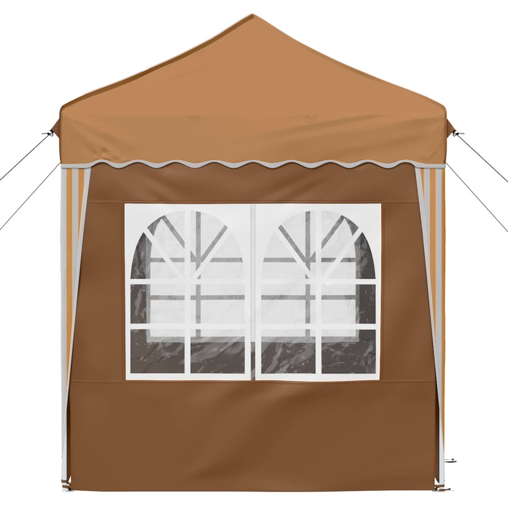 Produktbild för Pop-up Partytält 195 x 195 x 245 cm Beige Oxford Tyg