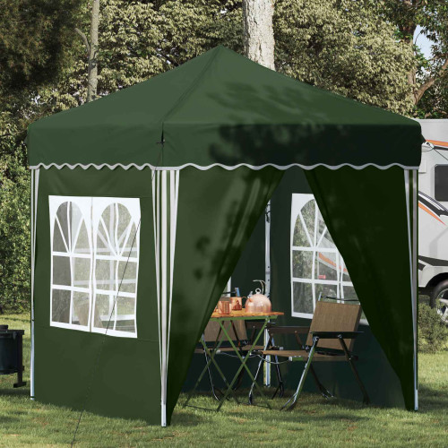 vidaXL Pop-up Partytält 195 x 195 x 245 cm Grön Oxford Tyg
