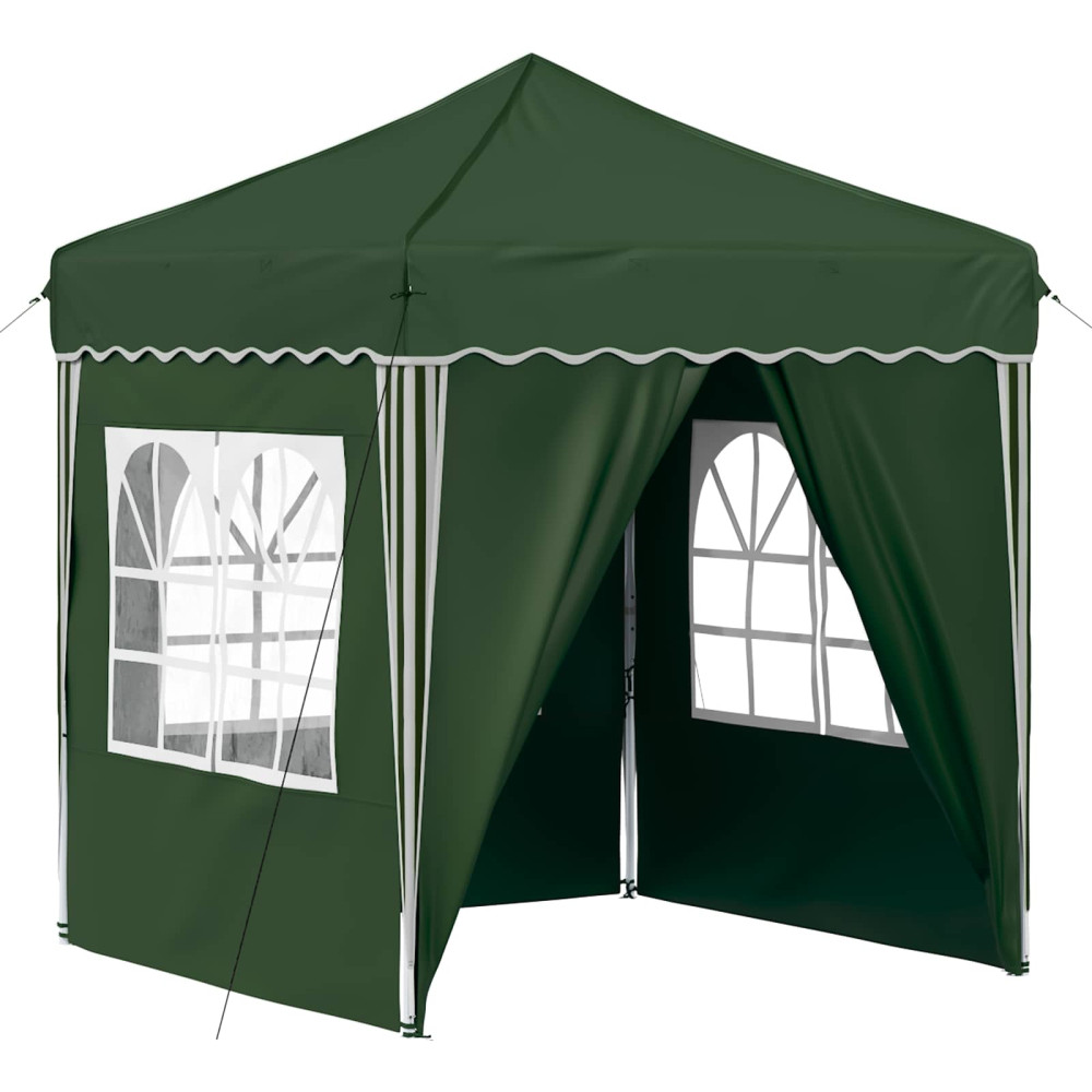 Produktbild för Pop-up Partytält 195 x 195 x 245 cm Grön Oxford Tyg