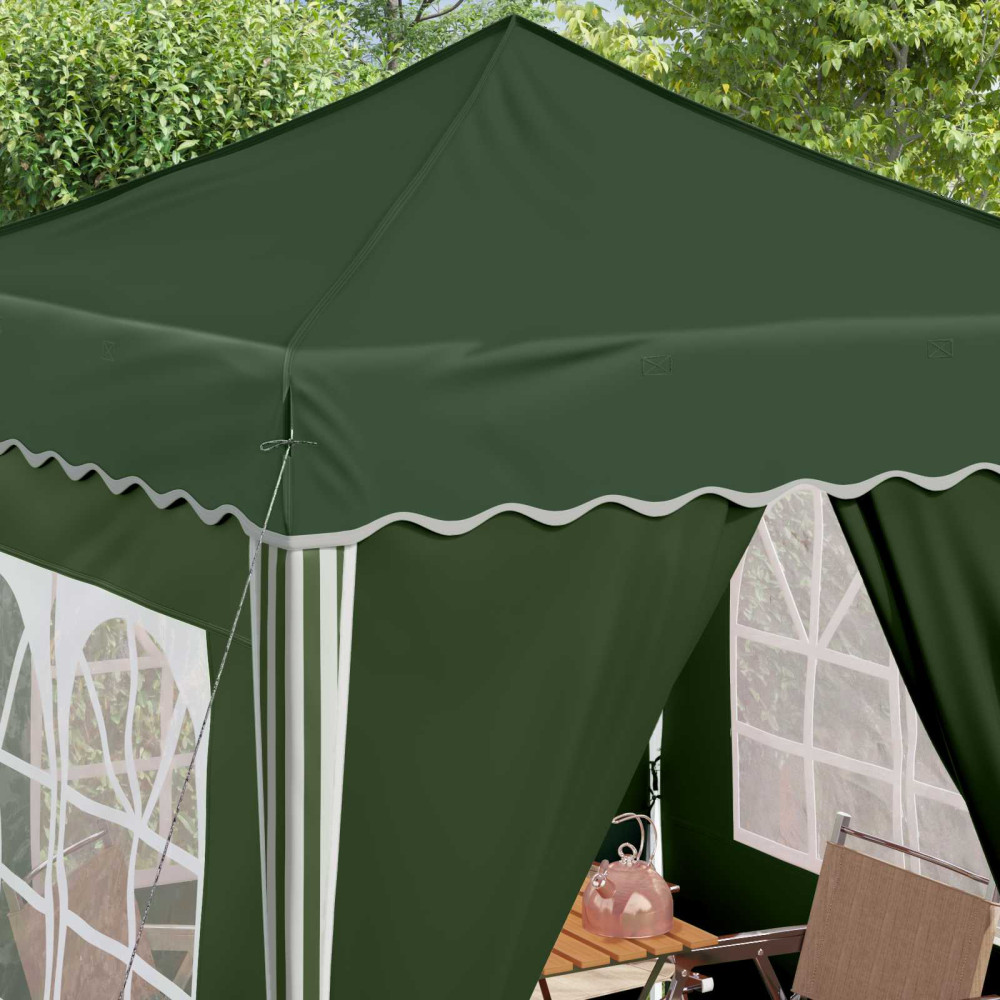 Produktbild för Pop-up Partytält 195 x 195 x 245 cm Grön Oxford Tyg