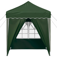 Produktbild för Pop-up Partytält 195 x 195 x 245 cm Grön Oxford Tyg