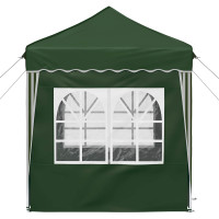 Produktbild för Pop-up Partytält 195 x 195 x 245 cm Grön Oxford Tyg