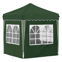 Produktbild för Pop-up Partytält 195 x 195 x 245 cm Grön Oxford Tyg
