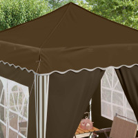 Produktbild för Pop-up Partytält 195 x 195 x 245 cm Taupe Oxford Tyg