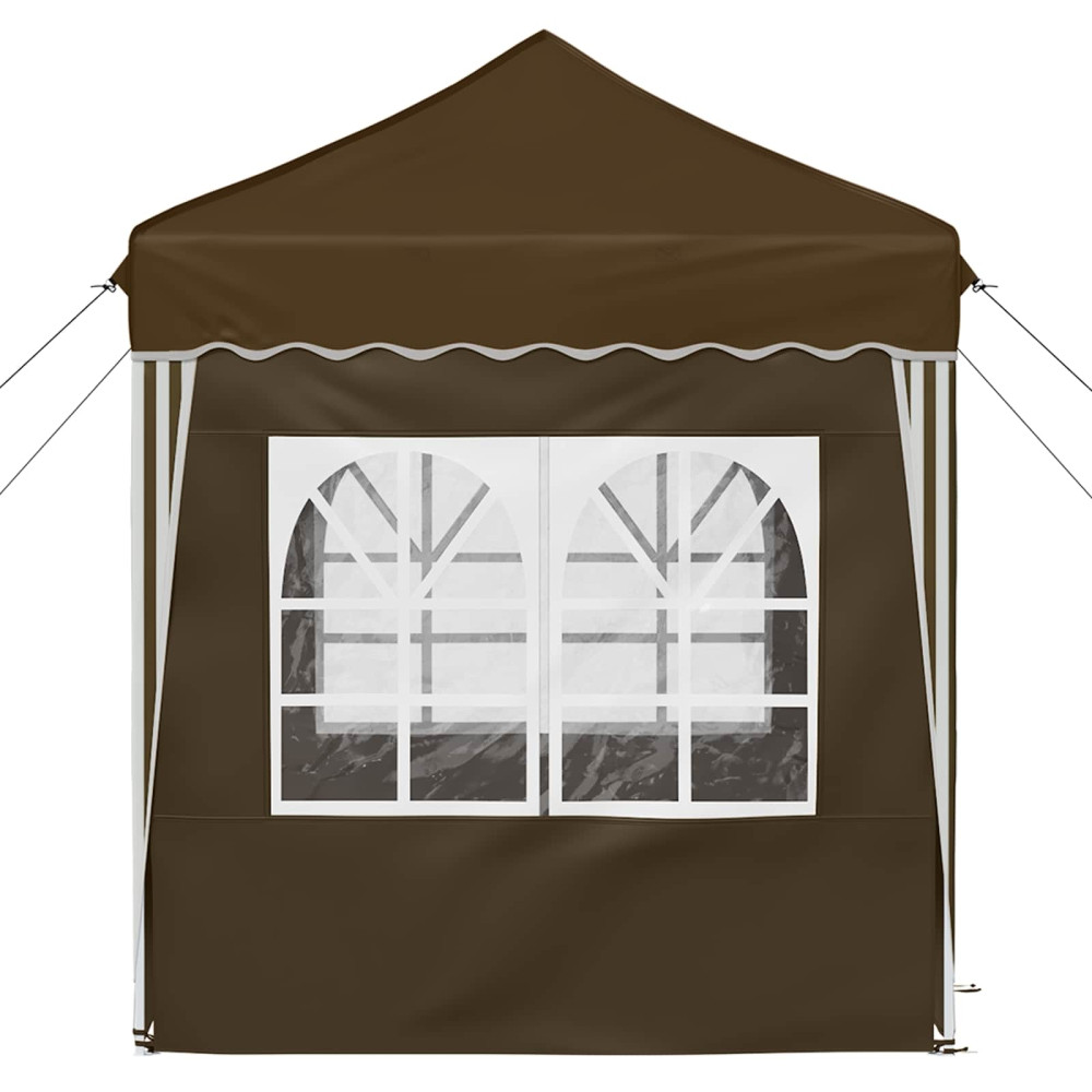 Produktbild för Pop-up Partytält 195 x 195 x 245 cm Taupe Oxford Tyg