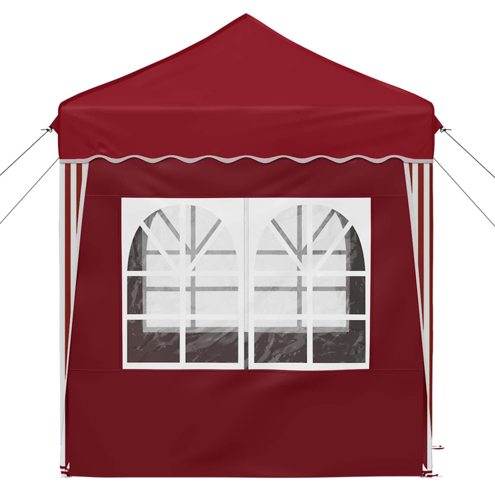 Produktbild för Pop-up Partytält 195 x 195 x 245 cm Vinröd Oxford Tyg