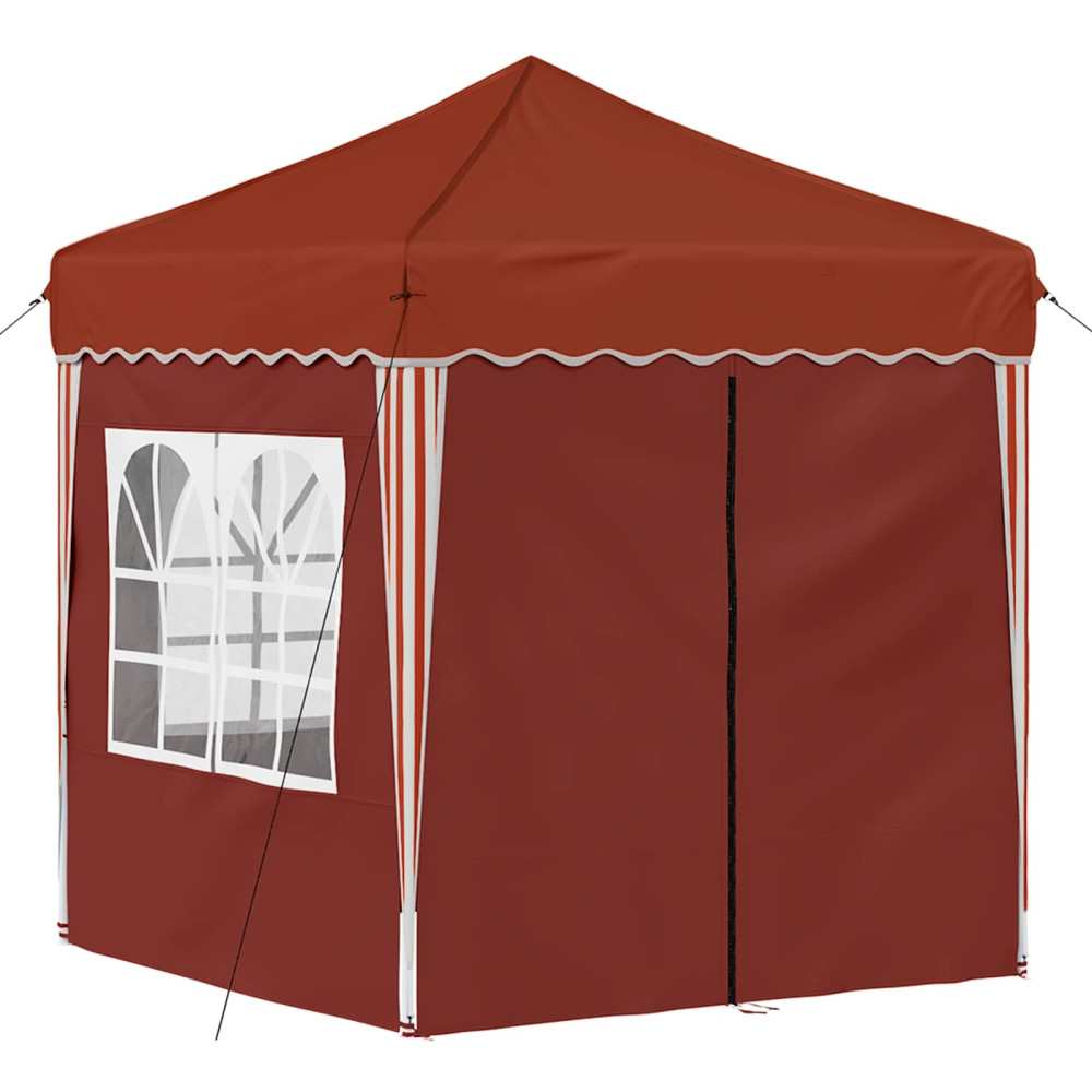 Produktbild för Pop-up Partytält 195 x 195 x 245 cm Terracotta Oxford Tyg