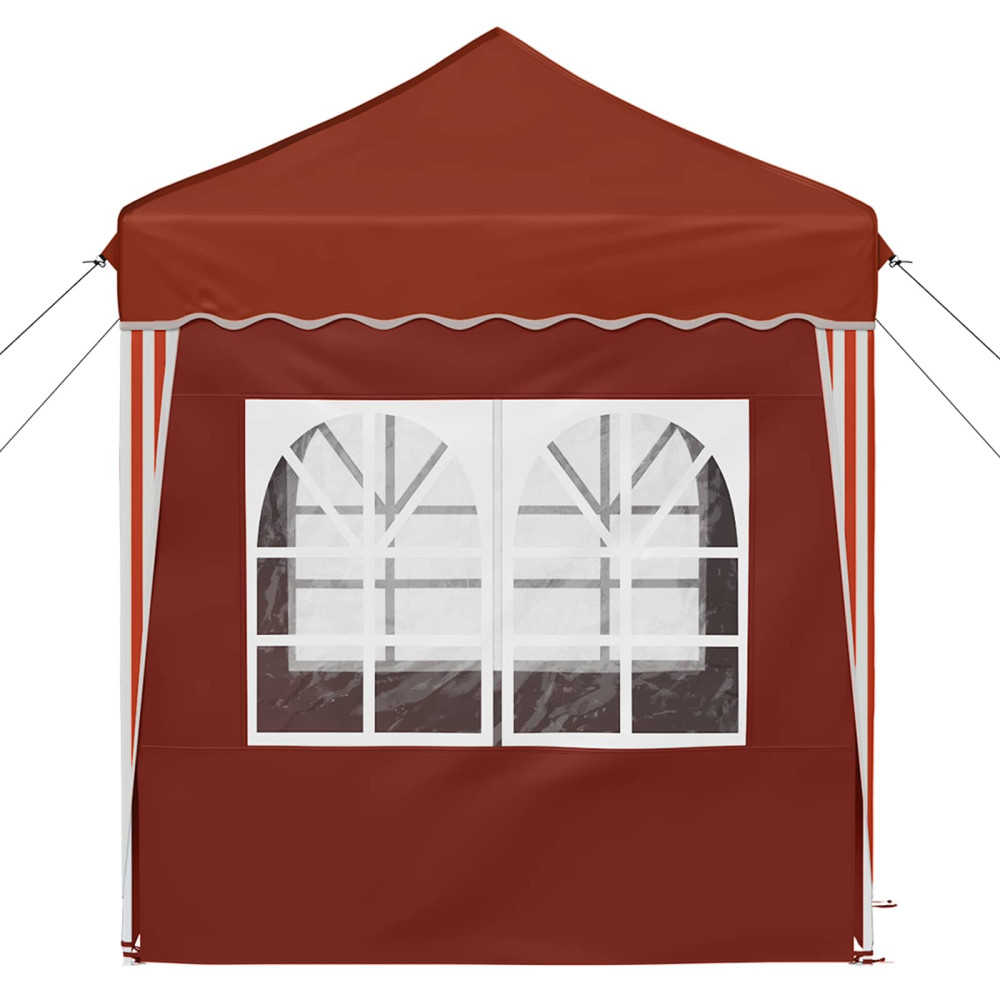 Produktbild för Pop-up Partytält 195 x 195 x 245 cm Terracotta Oxford Tyg