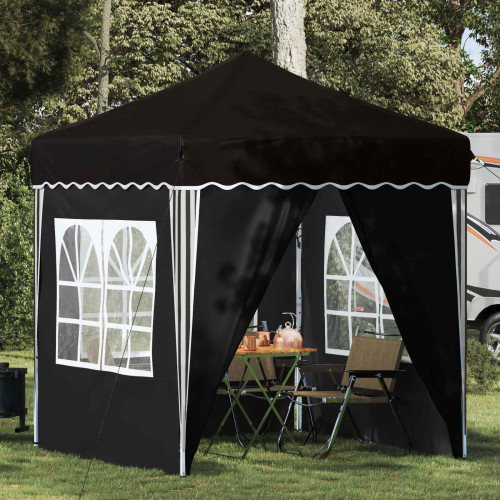 vidaXL Pop-up Partytält 195 x 195 x 245 cm Svart Oxford Tyg