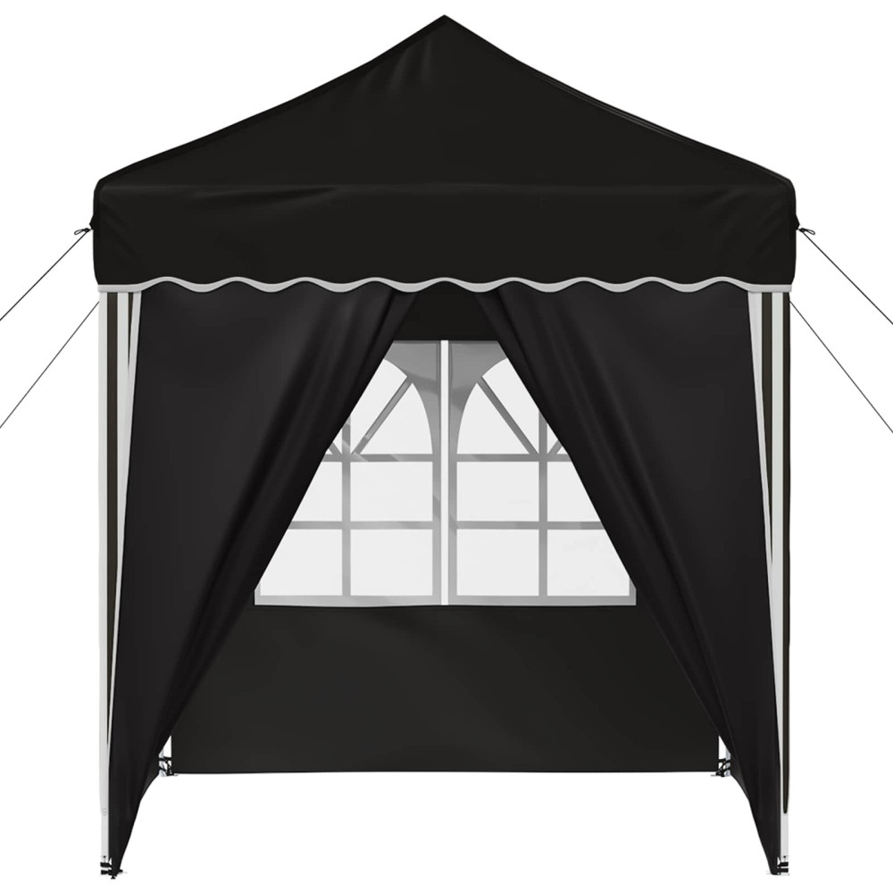 Produktbild för Pop-up Partytält 195 x 195 x 245 cm Svart Oxford Tyg