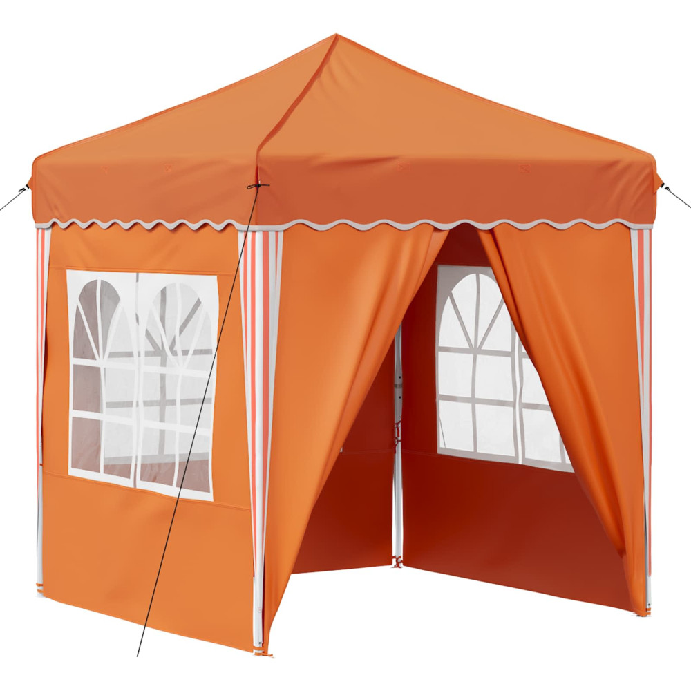 Produktbild för Pop-up Partytält 195 x 195 x 245 cm Orange Oxford Tyg