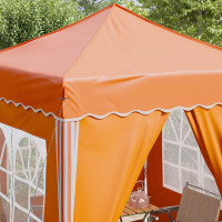 Produktbild för Pop-up Partytält 195 x 195 x 245 cm Orange Oxford Tyg