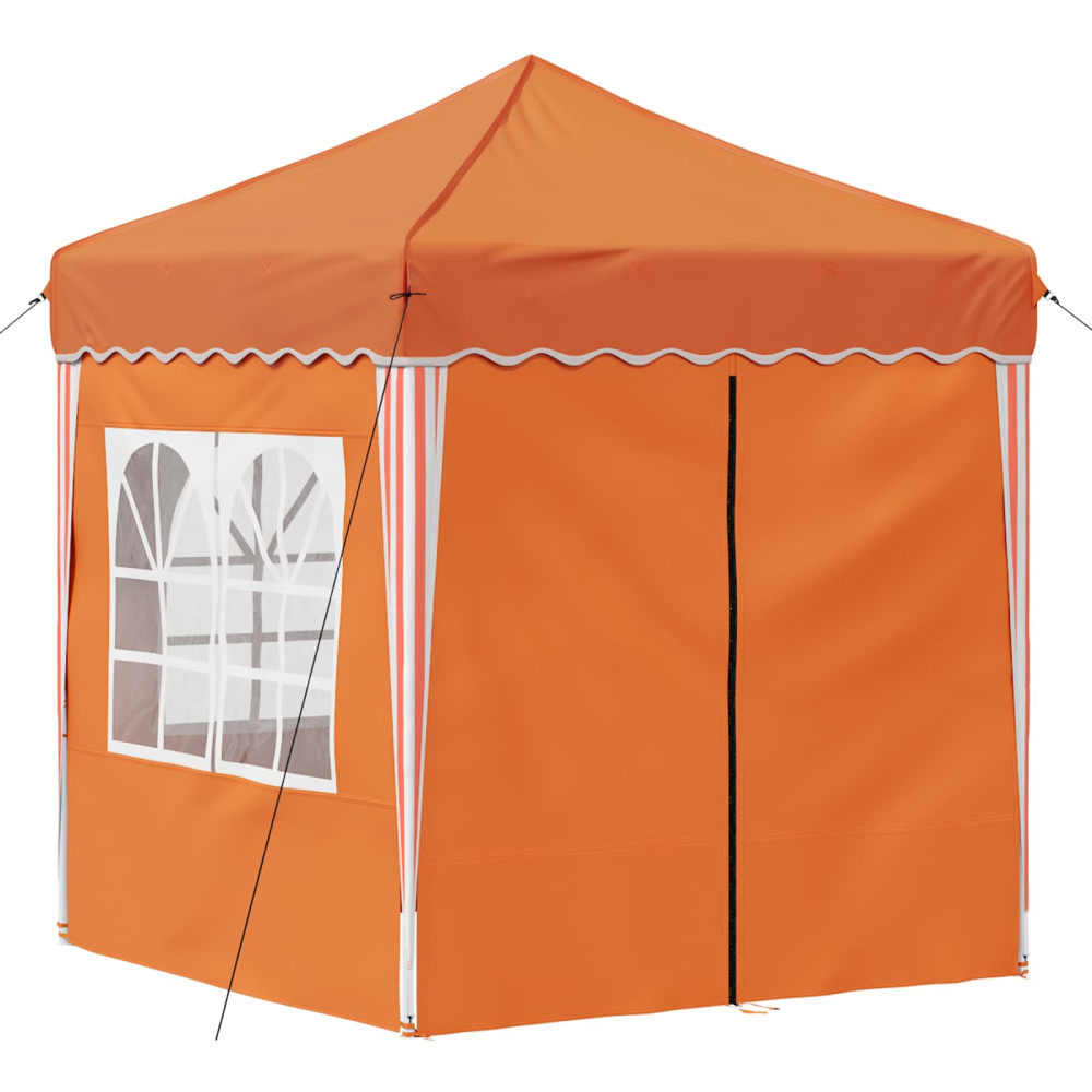 Produktbild för Pop-up Partytält 195 x 195 x 245 cm Orange Oxford Tyg