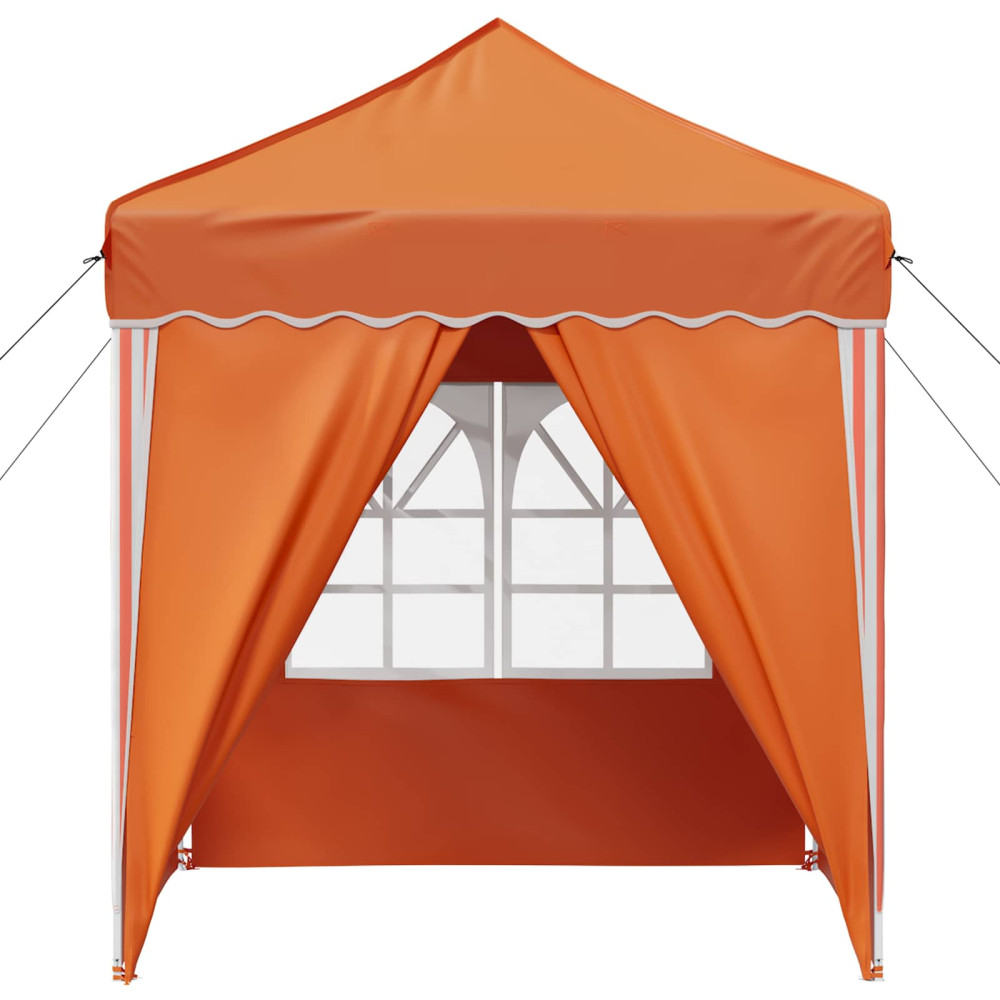 Produktbild för Pop-up Partytält 195 x 195 x 245 cm Orange Oxford Tyg