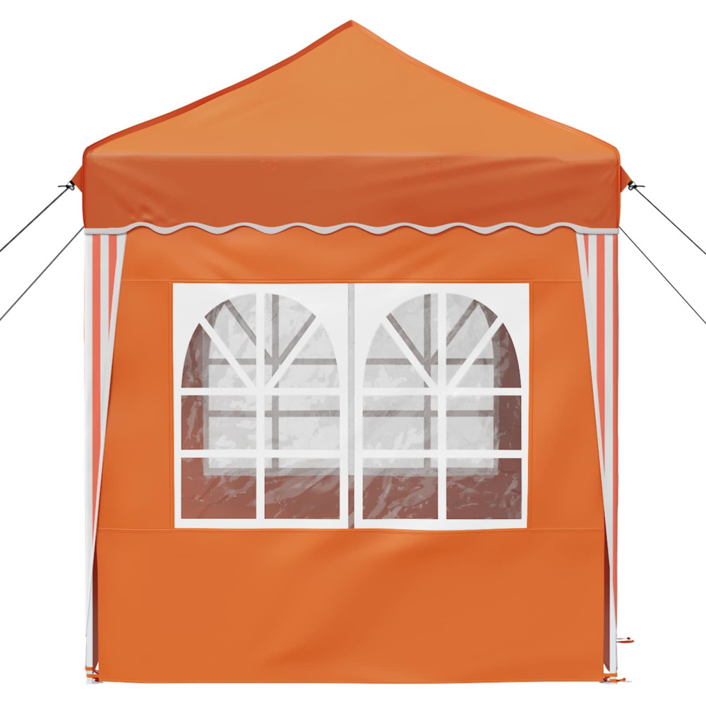 Produktbild för Pop-up Partytält 195 x 195 x 245 cm Orange Oxford Tyg