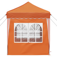 Produktbild för Pop-up Partytält 195 x 195 x 245 cm Orange Oxford Tyg