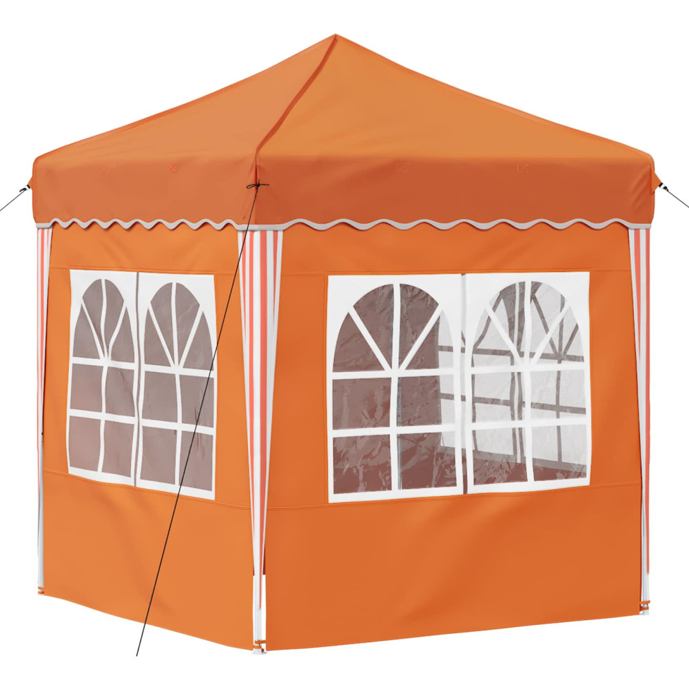 Produktbild för Pop-up Partytält 195 x 195 x 245 cm Orange Oxford Tyg