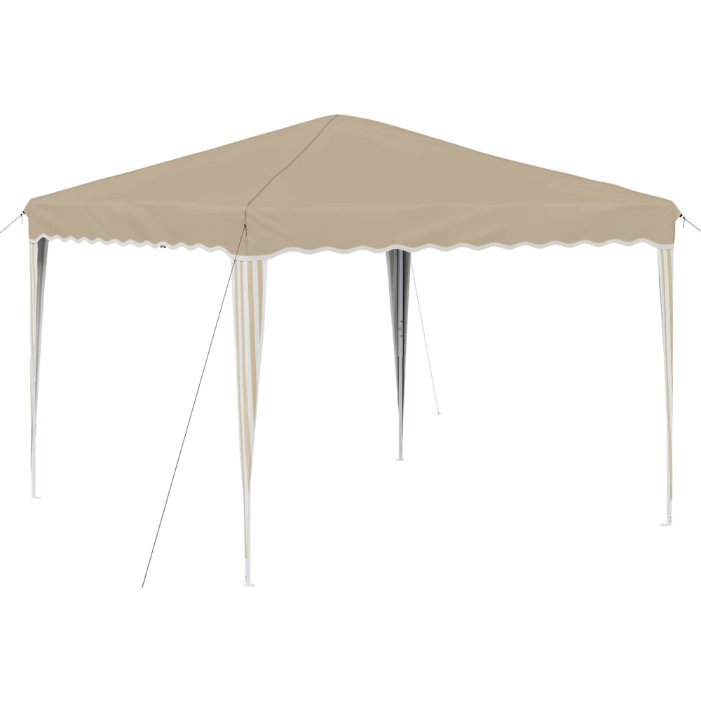 Produktbild för Pop-up Partytält 288 x 288 x 245 cm Gräddvit Oxford Tyg