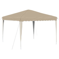 Produktbild för Pop-up Partytält 288 x 288 x 245 cm Gräddvit Oxford Tyg