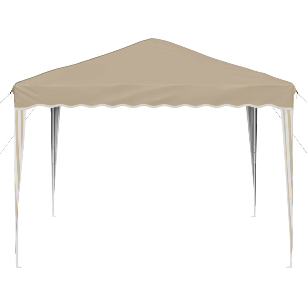 Produktbild för Pop-up Partytält 288 x 288 x 245 cm Gräddvit Oxford Tyg